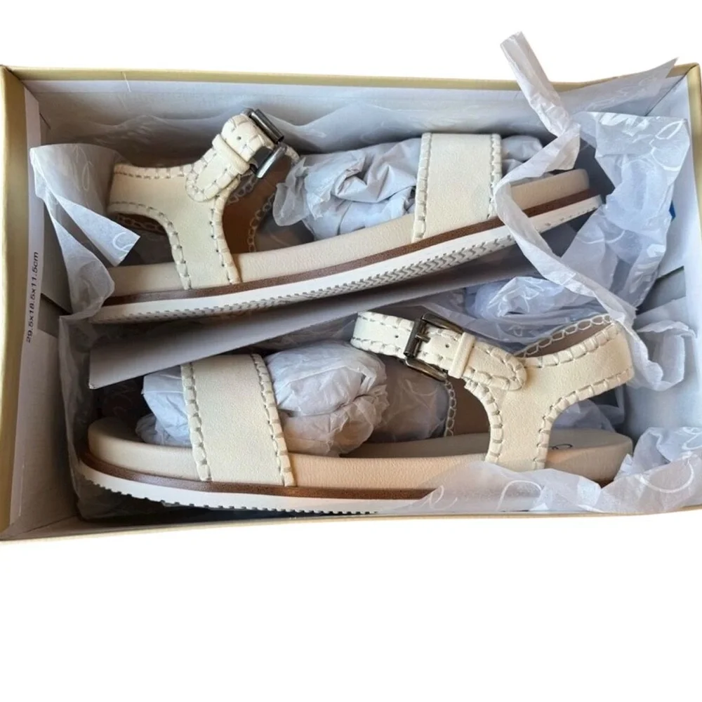 MIA Sofee Bon Bursue Cream Strappy Sandals Size 8 Women's NIB